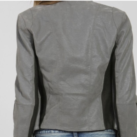 Free People Cool & Clean Vegan Suede Jacket Grey - Picture 3 of 8